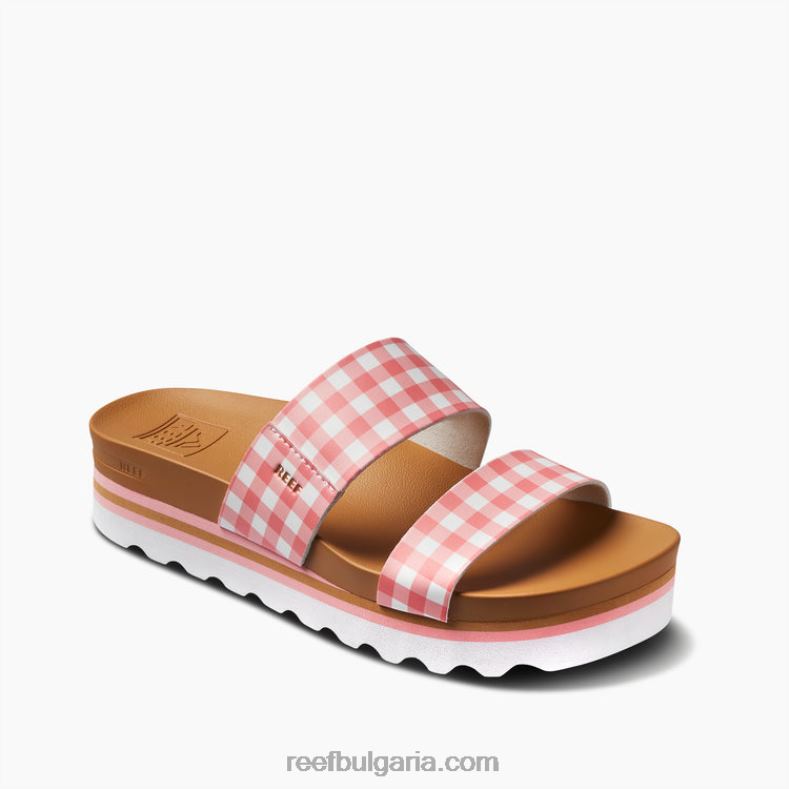 Reef t-shirts - Жени Reef cushion vista здравей 2T28F167 коралов гингам