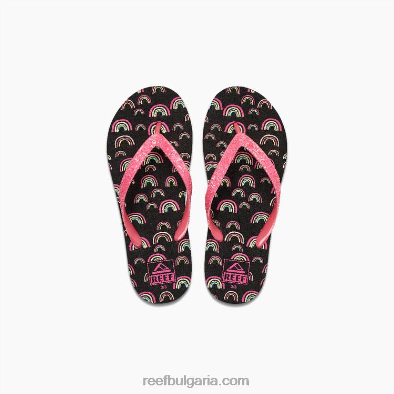 Reef t-shirts - Reef детски звездобройски щампи 2T28F889 розови дъги