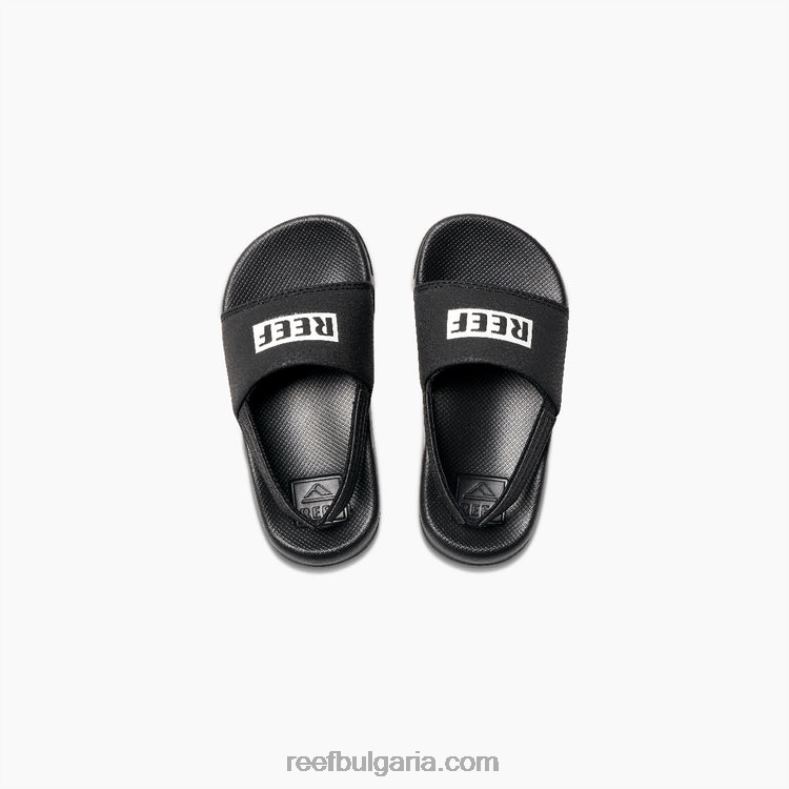 обувки Reef - деца Reef малка пързалка 2T28F823 риф черен/бял
