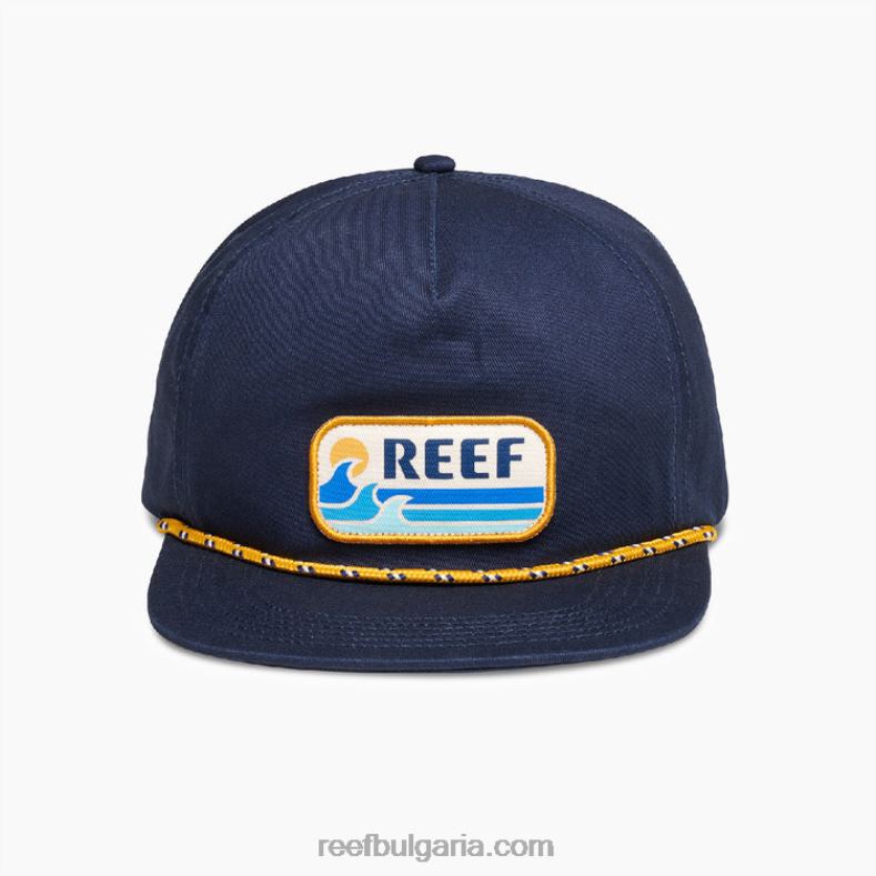Reef t-shirts - мъже Reef molera неструктурирана шапка 2T28F808 син отличителен знак