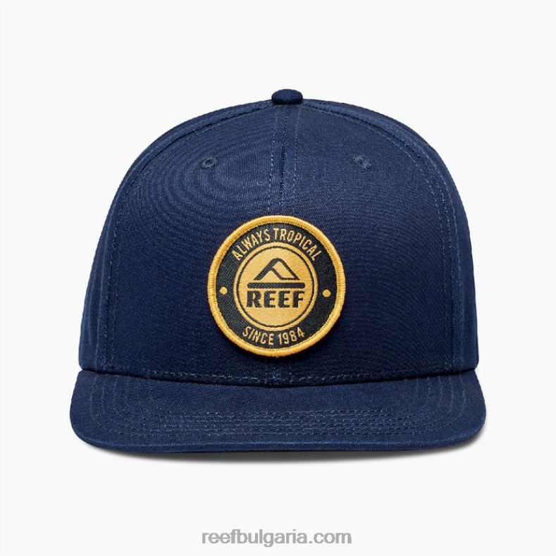 Reef Bulgaria - мъже Reef шапка с плоска банкнота woodbury 2T28F806 син отличителен знак