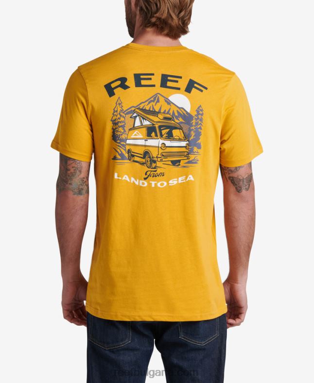 Reef t-shirts - мъже Reef изскачаща тениска с къс ръкав 2T28F577 минерално жълто