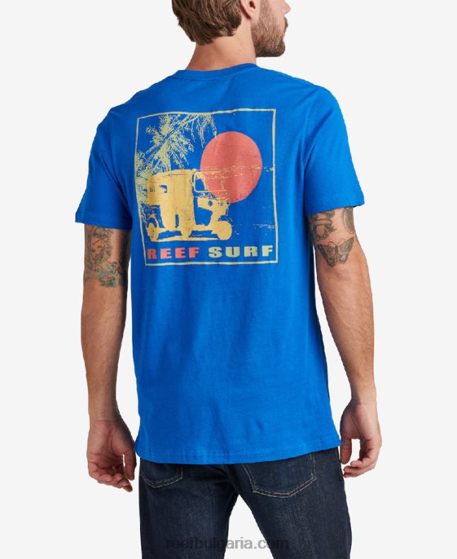 Reef t-shirts - мъже Reef бук бук тениска с къс ръкав 2T28F614 лапис