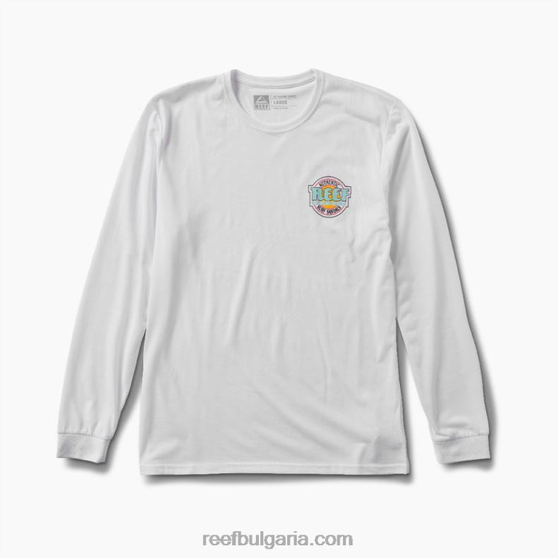 Reef t-shirts - мъжетениска за сърф на Reef Surfari ls 2T28F629 бяло
