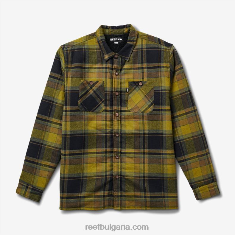 обувки Reef - мъже Reef яке с дълъг ръкав hickman 2T28F727 авокадо