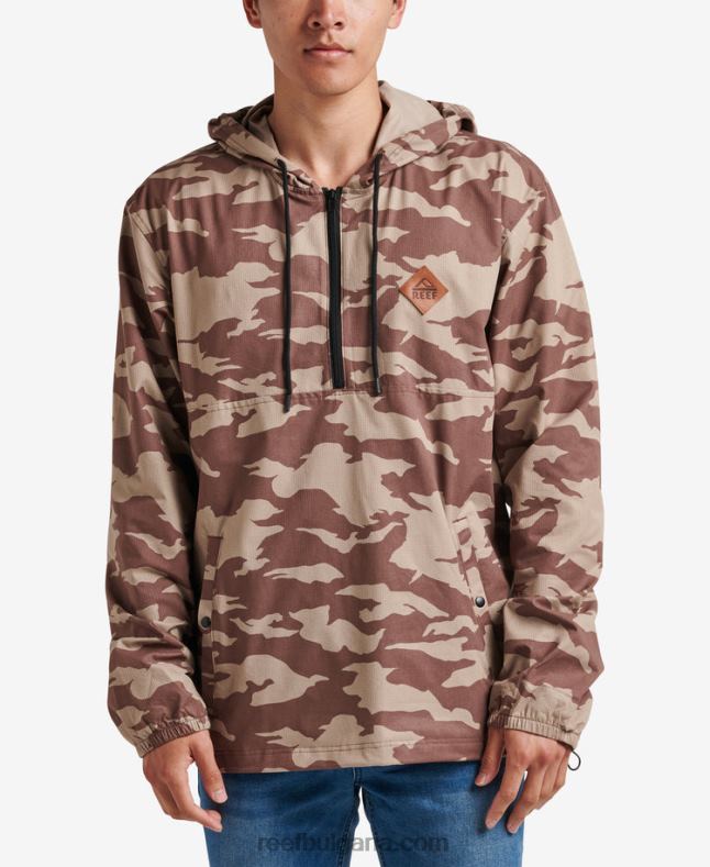 Reef t-shirts - мъже Reef лека ветровка tango anorak 2T28F729 кориандър